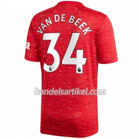 Manchester United Donny van de Beek 34 Heim Trikotsatz 2020/21